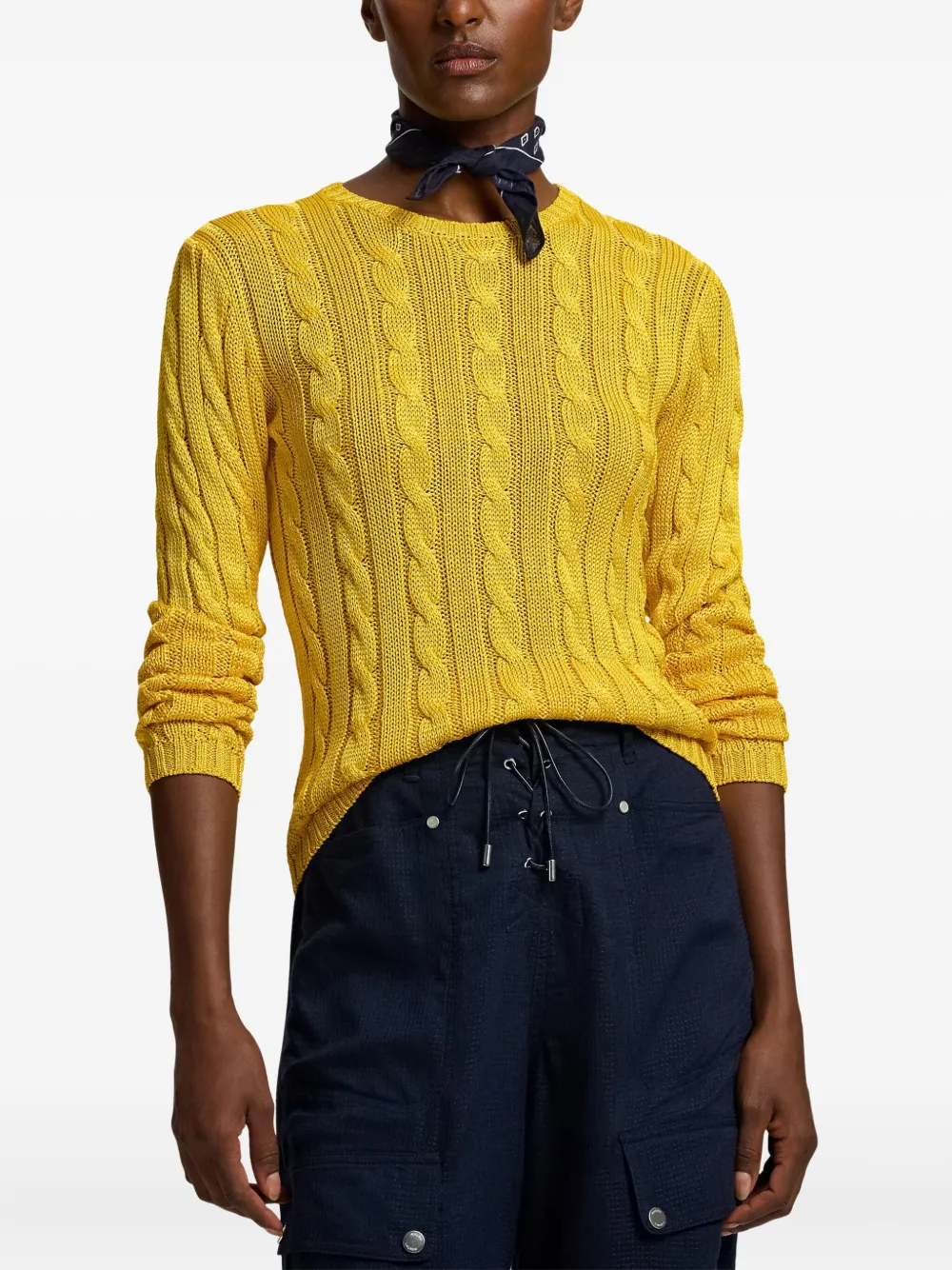 Ralph Lauren Collection Kabelgebreide trui Geel