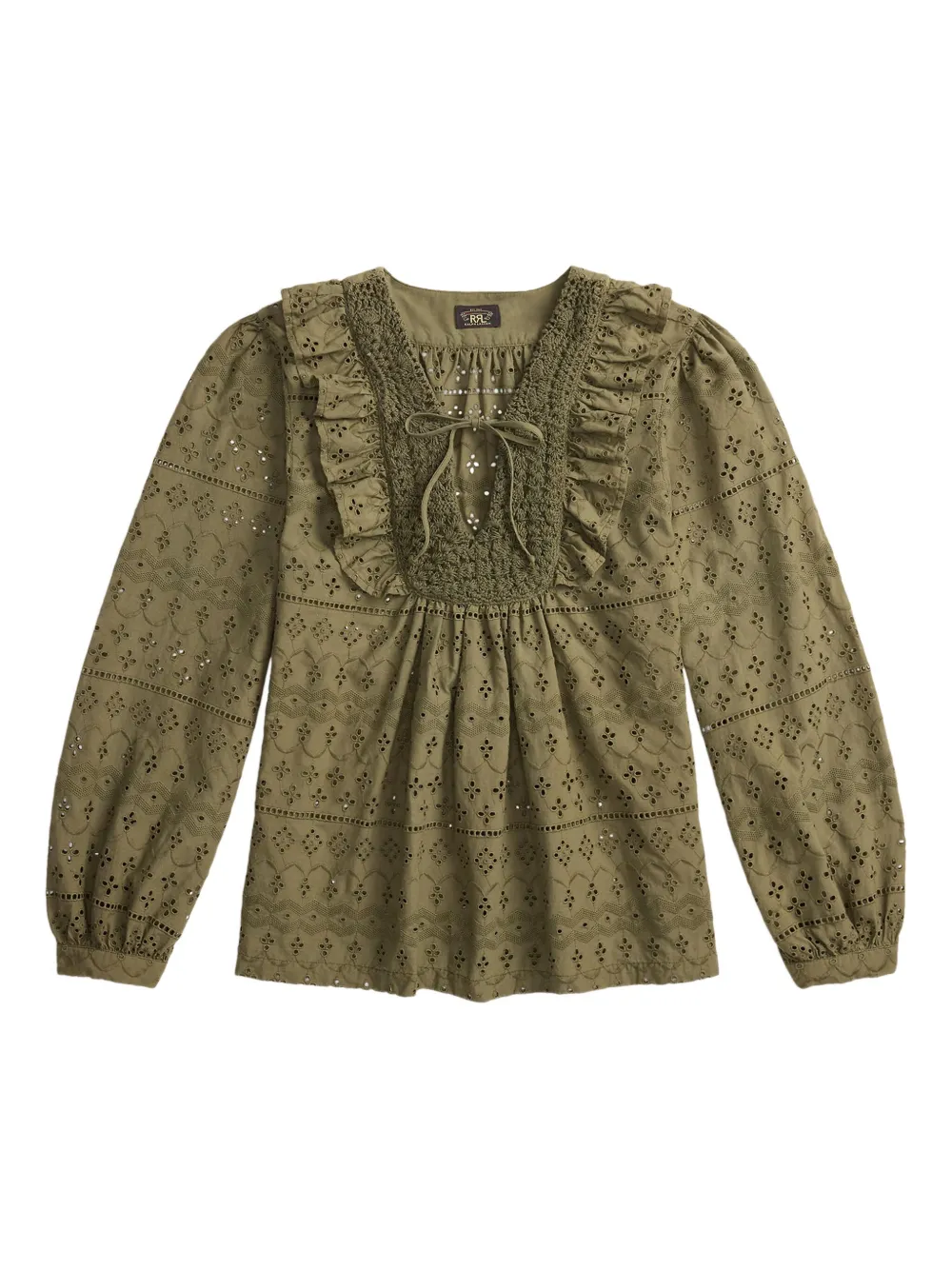 Ralph Lauren RRL Blusa con ruches - Verde