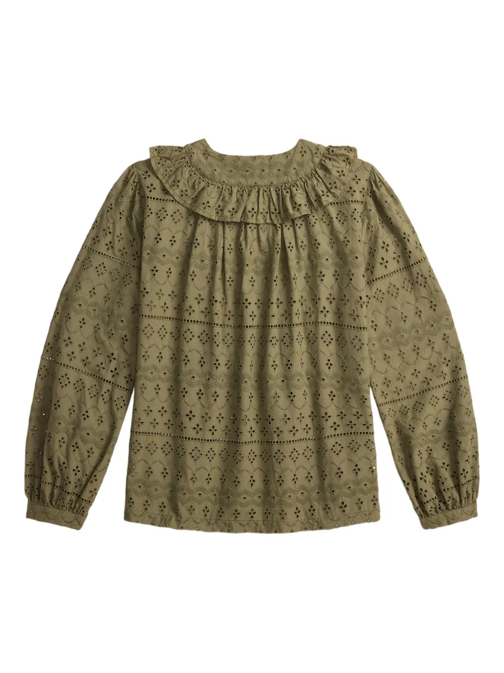  Ralph Lauren Rrl Ruffled Blouse - Green 