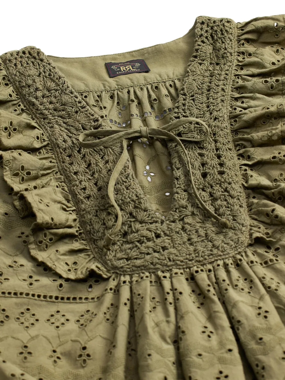  Ralph Lauren Rrl Ruffled Blouse - Green 