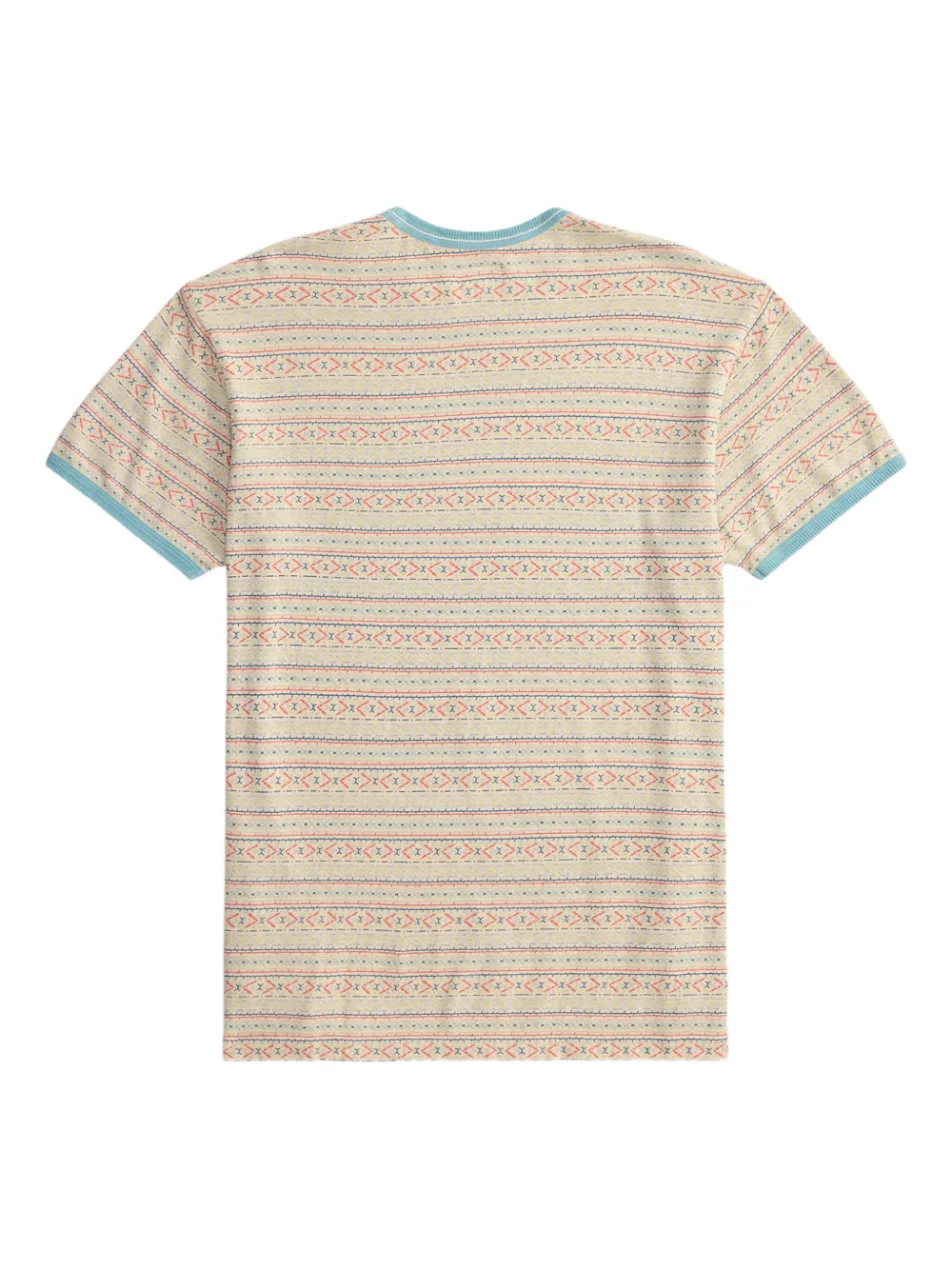 Ralph Lauren RRL T-shirt met geometrisch patroon Beige