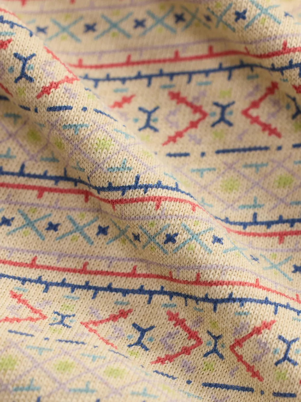 Ralph Lauren RRL T-shirt met geometrisch patroon Beige