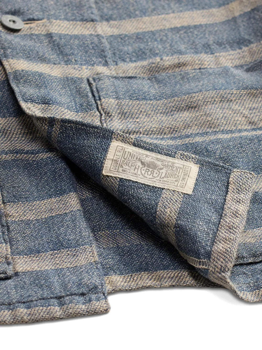 Ralph Lauren RRL Gestreept overhemd Blauw