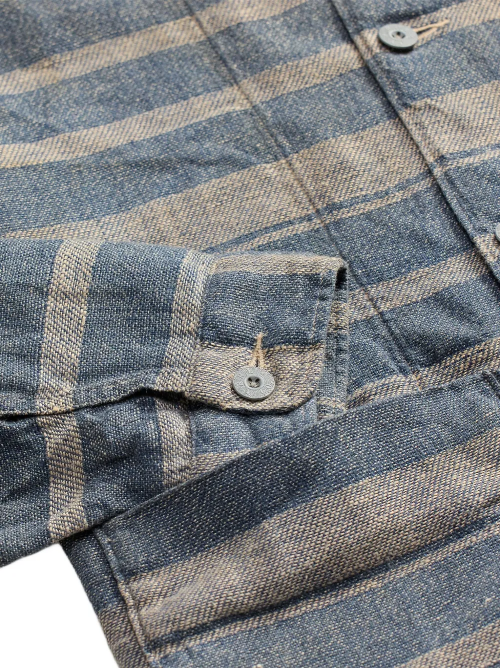 Ralph Lauren RRL Gestreept overhemd Blauw