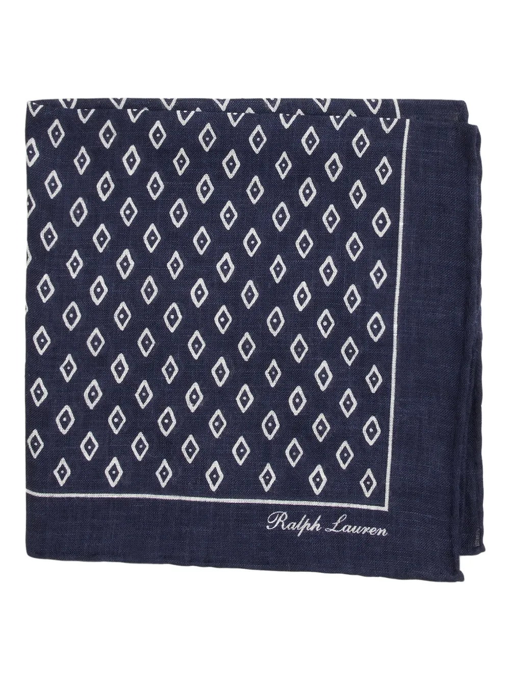 Ralph Lauren Collection Fazzoletto da taschino con stampa - Blu