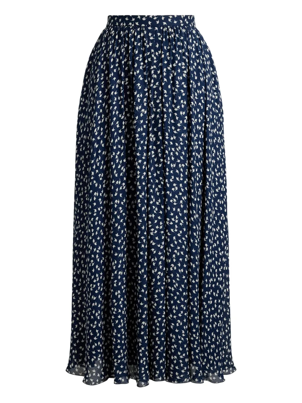 Ralph Lauren Rebekah Geometric-print Midi Skirt In Multi