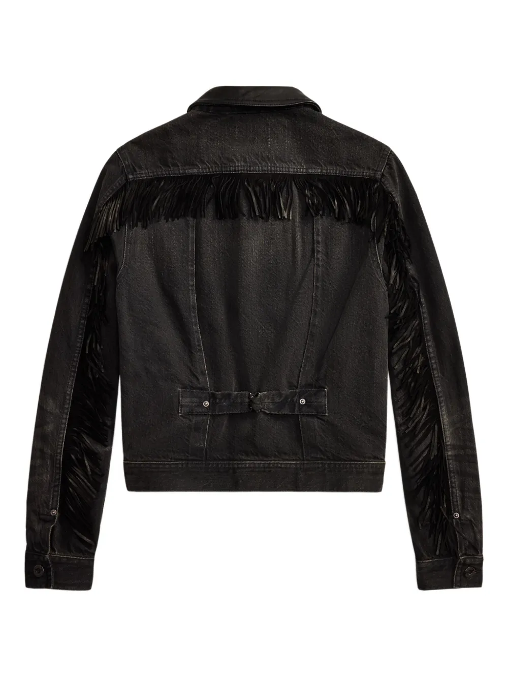  Ralph Lauren Rrl Fringed Jacket - Black 