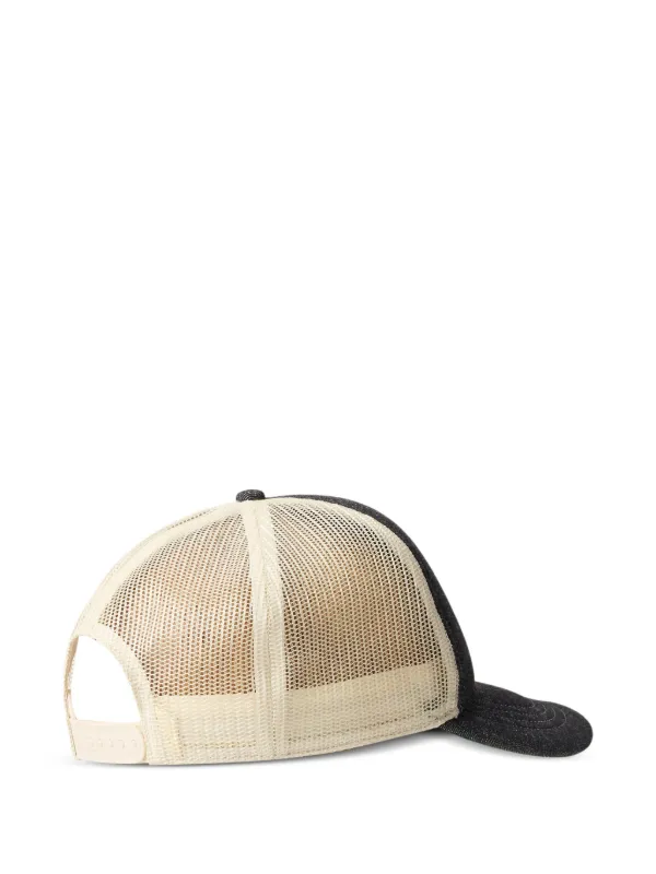 Ralph Lauren RRL logo-print Mesh Cap | Black | FARFETCH