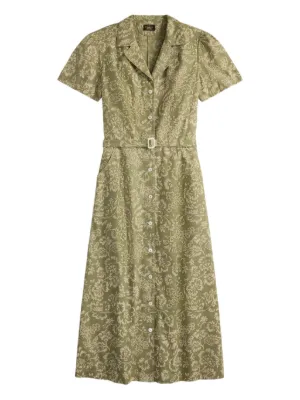 sachin and babi light blue dress Polo Ralph Lauren Tiered Midi Dress | Green