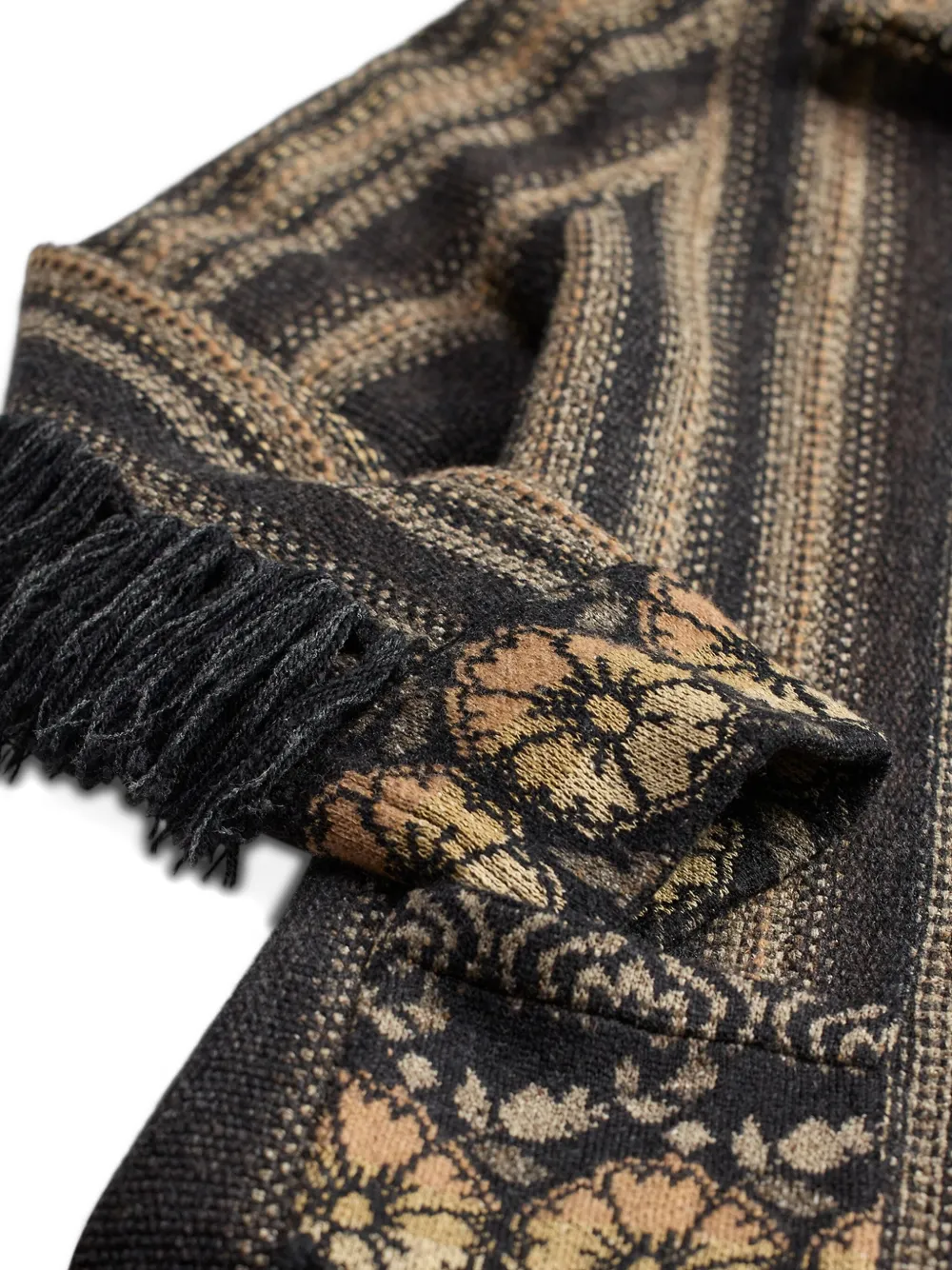 Ralph Lauren RRL Jas met franje Zwart