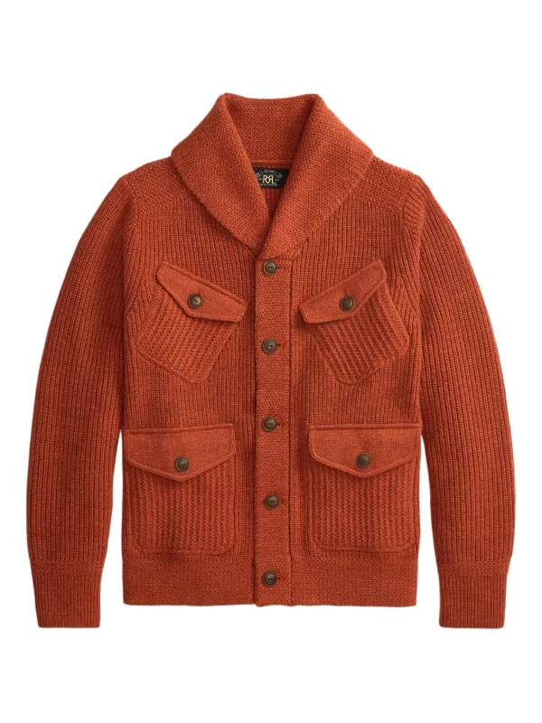 Ralph Lauren RRL Cardigan Com Bolso | Laranja | FARFETCH BR