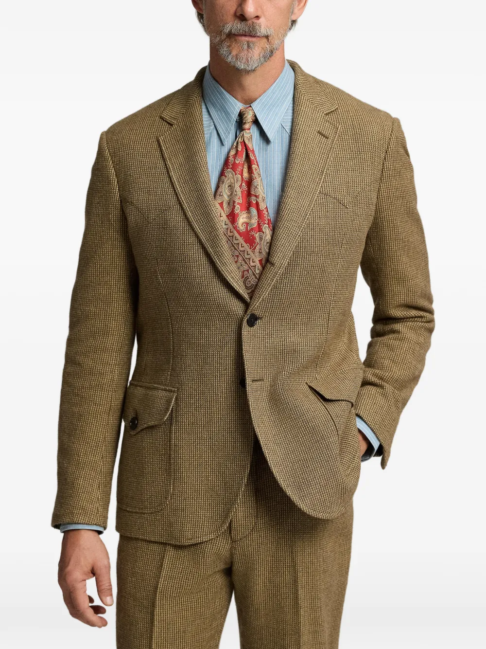 Ralph Lauren RRL plaid-pattern blazer - Brown