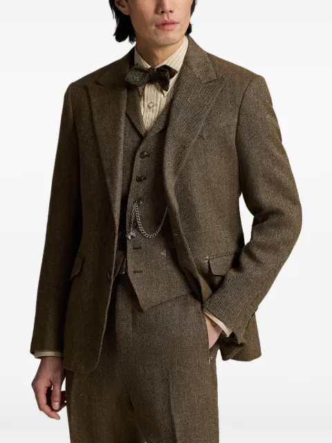 Ralph Lauren RRL blazer con motivo pied de poule