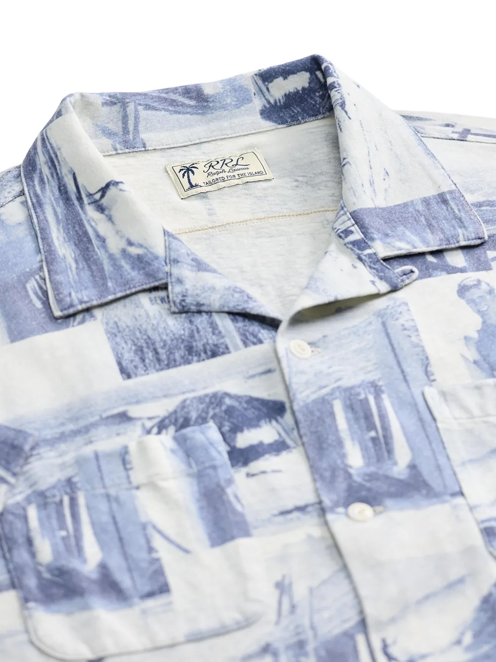 Ralph Lauren RRL Overhemd met grafische print Blauw
