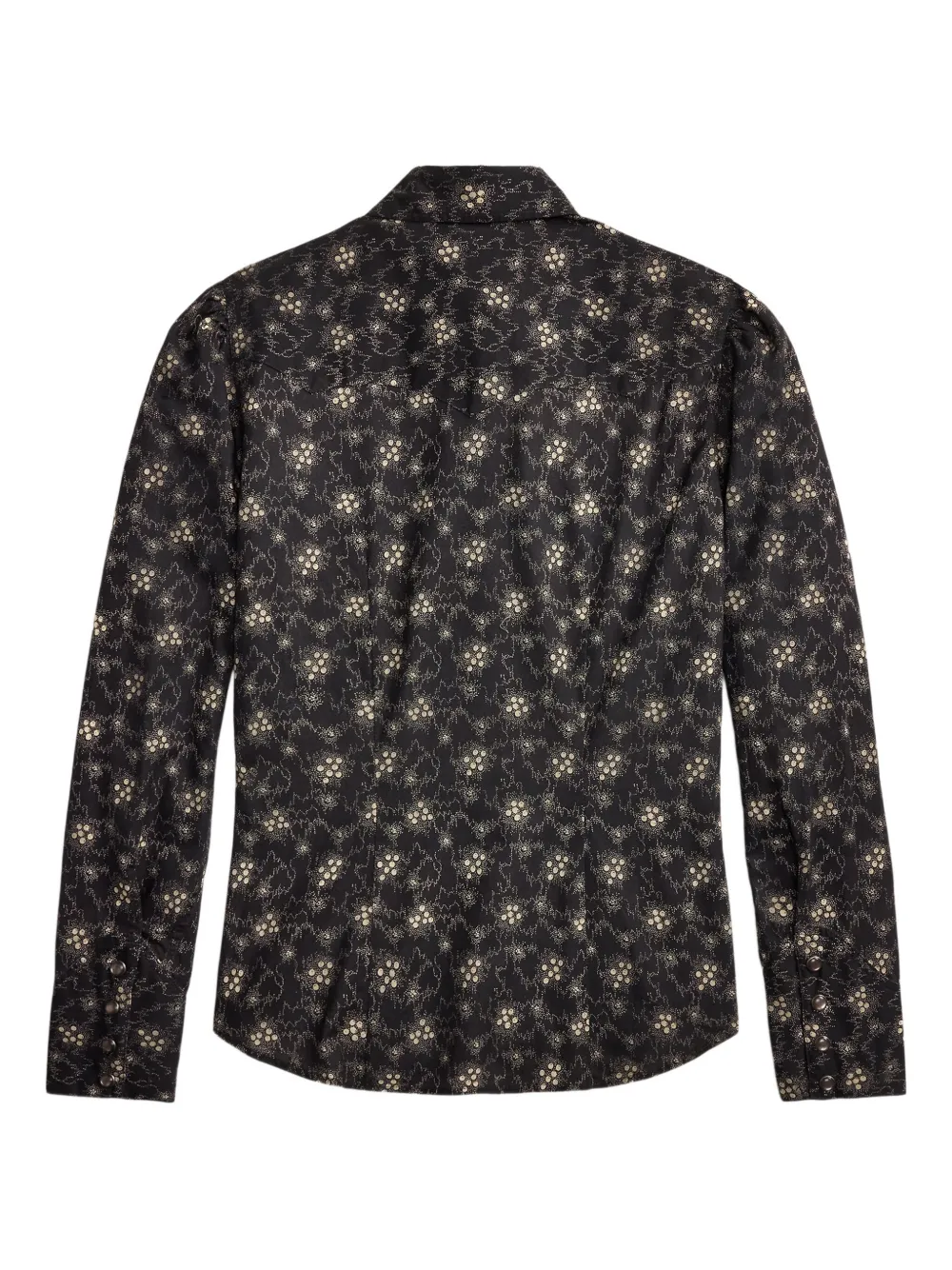 Ralph Lauren RRL Blouse met print en lange mouwen - Zwart