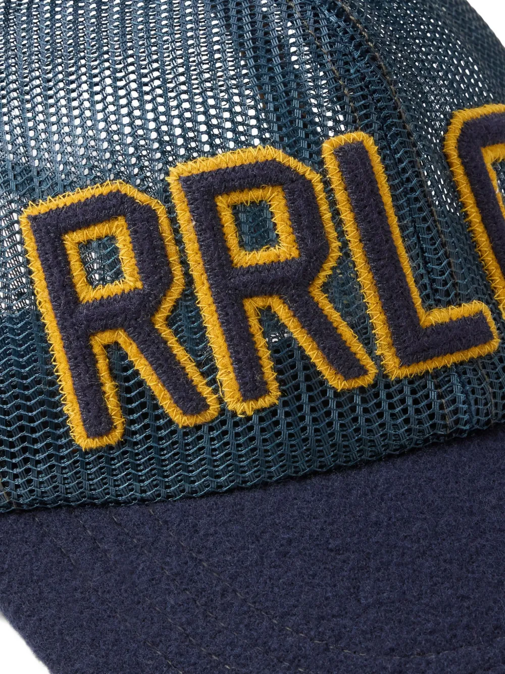 Ralph Lauren RRL Mesh pet met logodetail Blauw