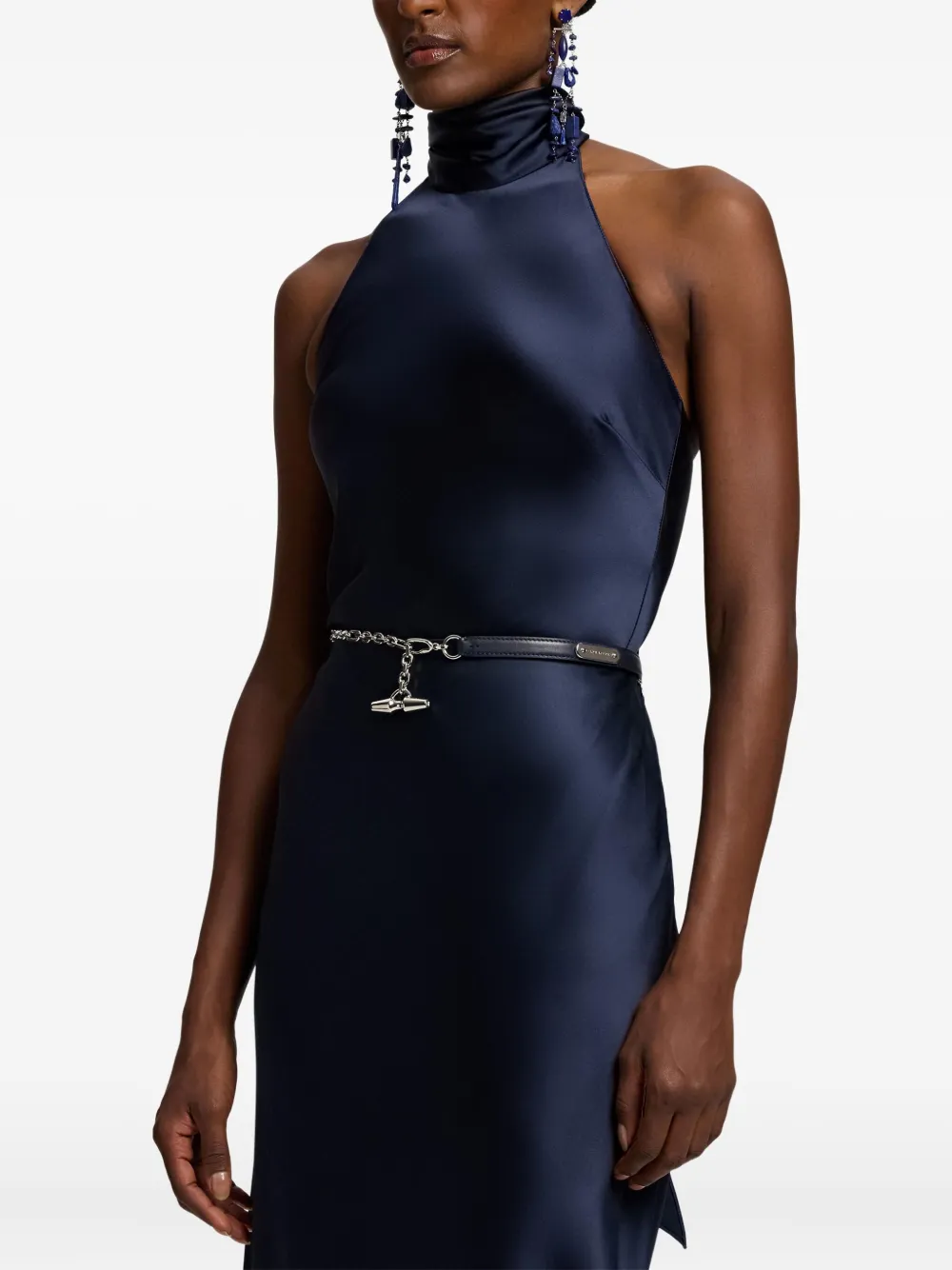 Ralph Lauren Collection Chilton top met halternek en open rug Blauw