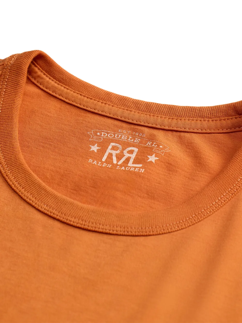 Ralph Lauren RRL T-shirt met borduurwerk Oranje