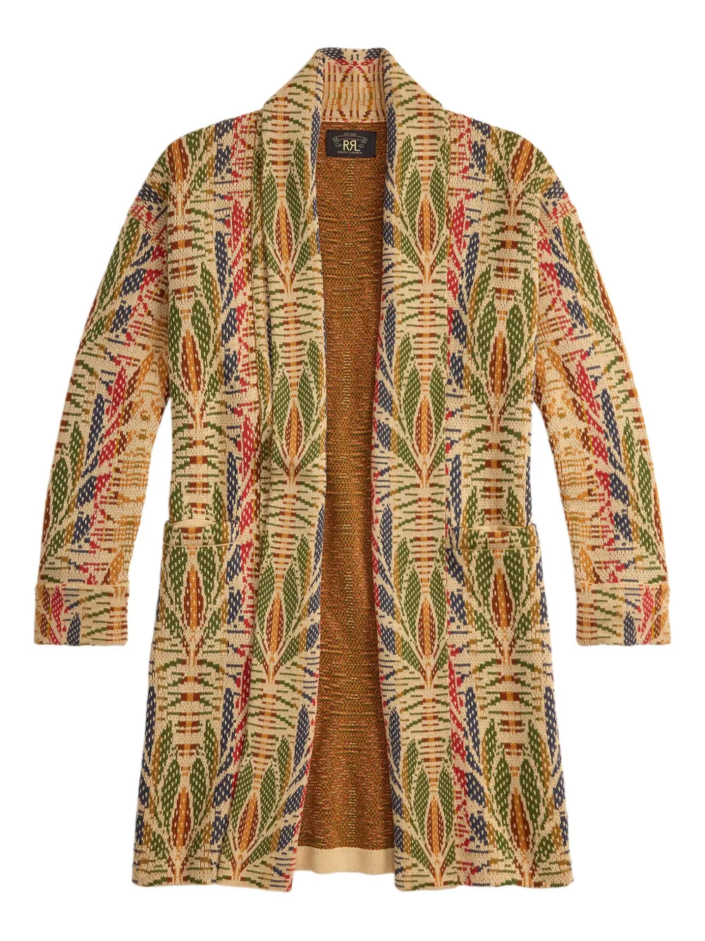 Ralph Lauren RRL Cardigan con motivo foglie - Toni neutri