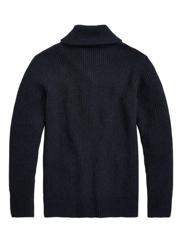 Ralph Lauren RRL shawl-collar Buttoned Cardigan | Blue | FARFETCH