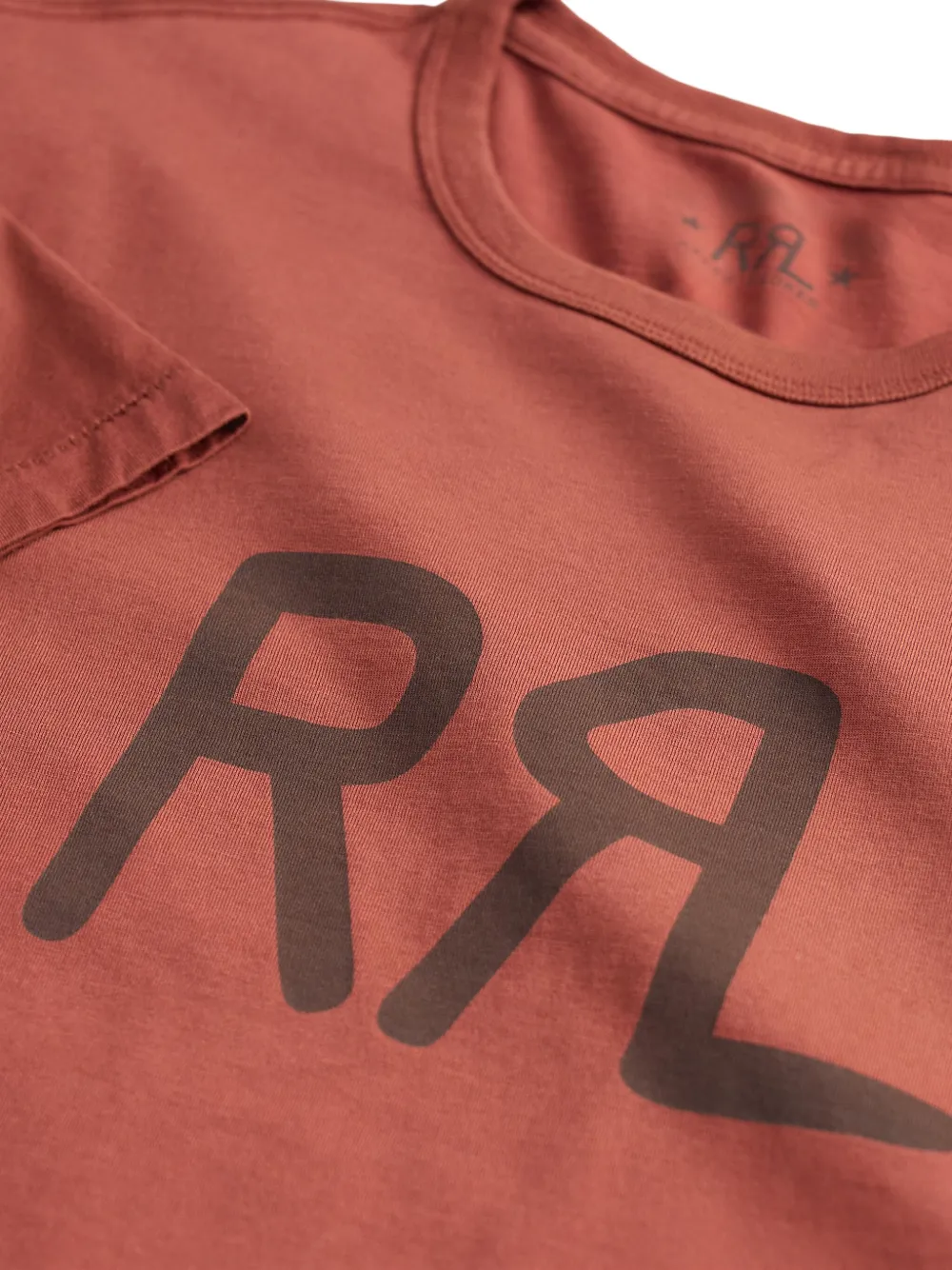 Ralph Lauren RRL T-shirt met logoprint Rood