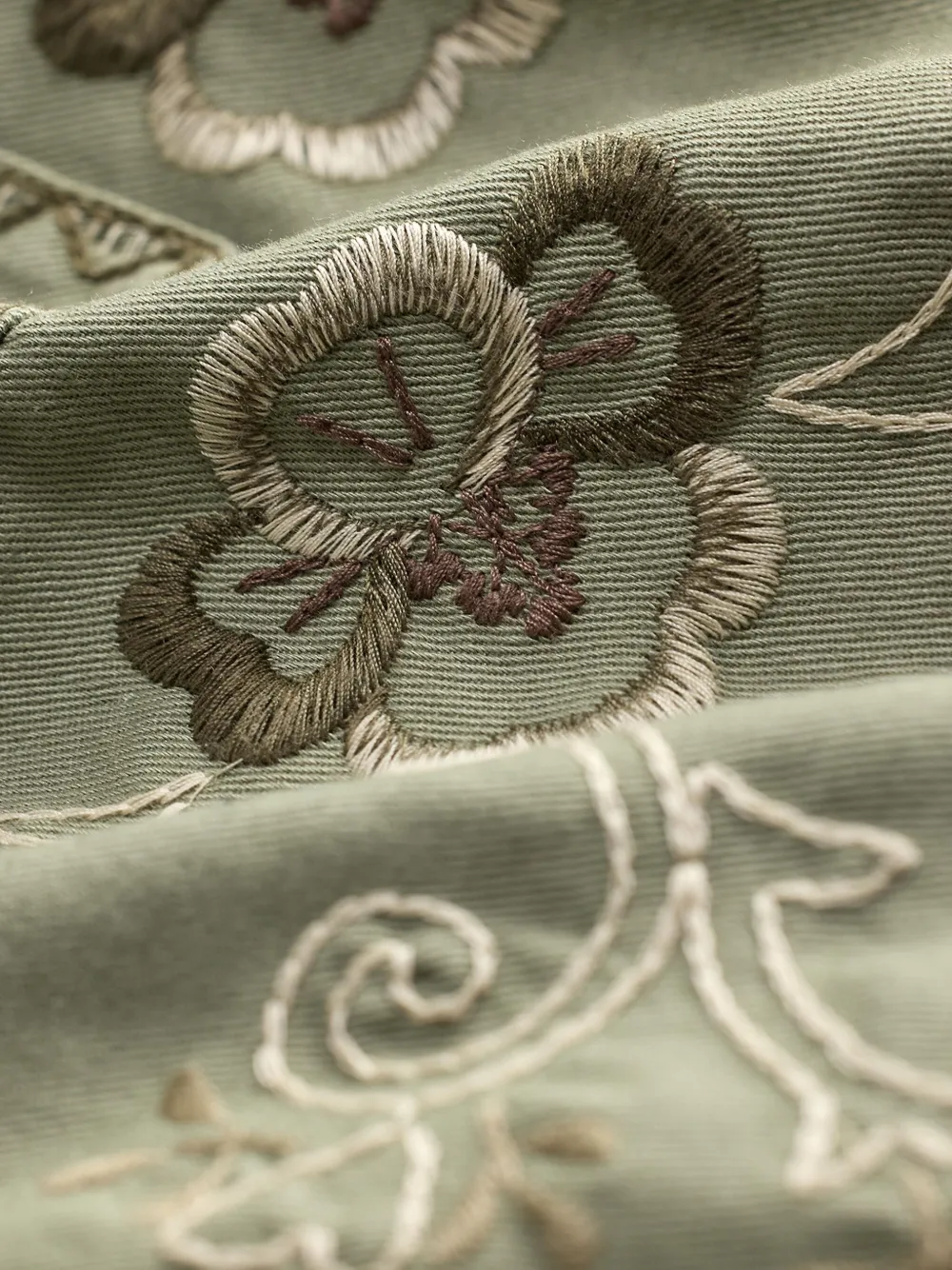 Ralph Lauren RRL Blouse met geborduurde gesp Groen