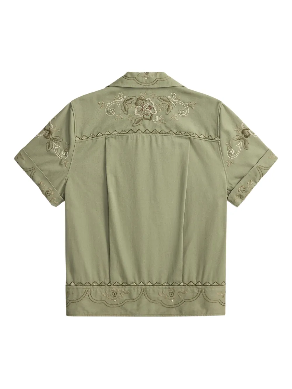 Ralph Lauren RRL Blouse met geborduurde gesp Groen
