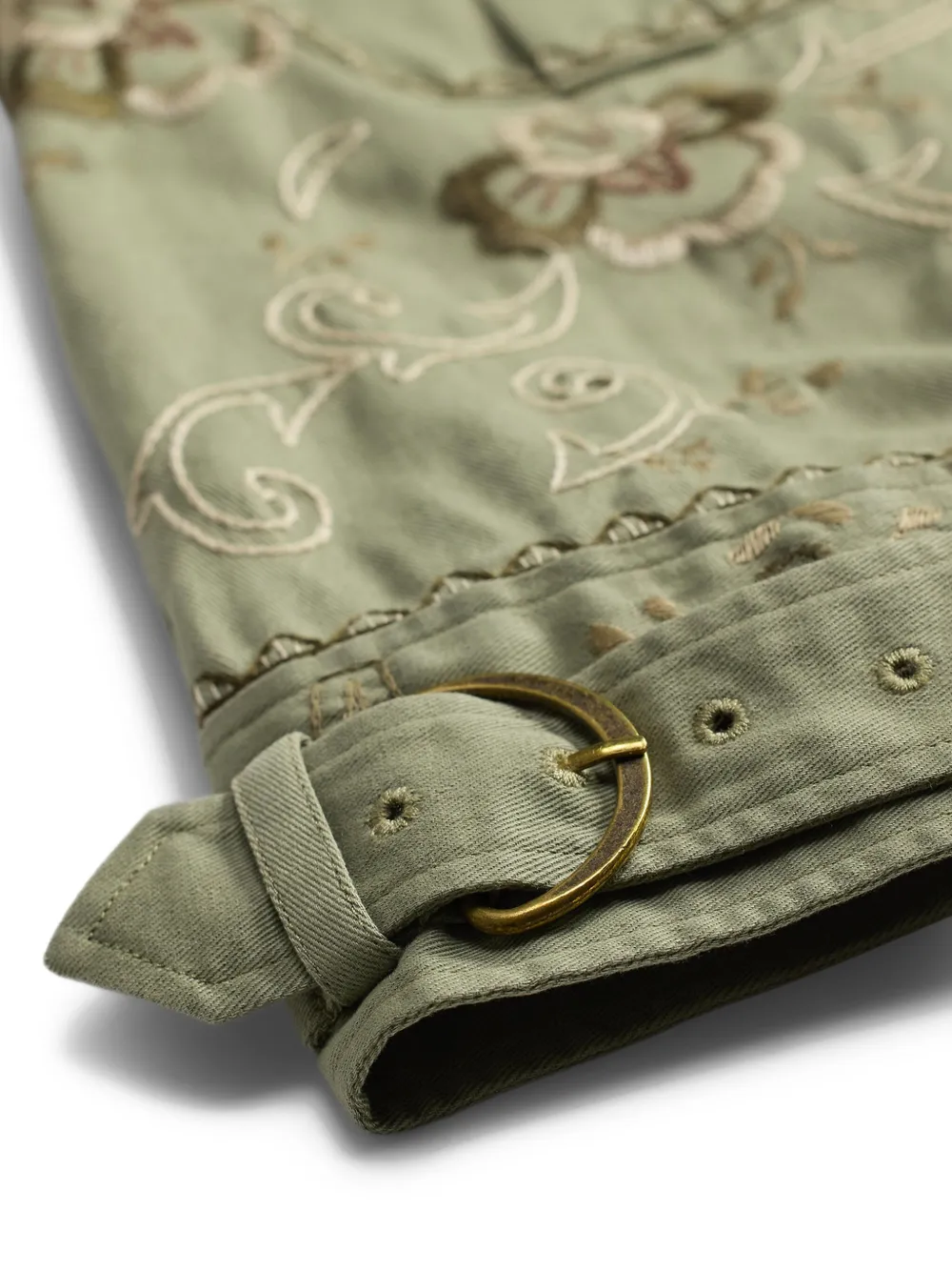 Ralph Lauren RRL Blouse met geborduurde gesp Groen
