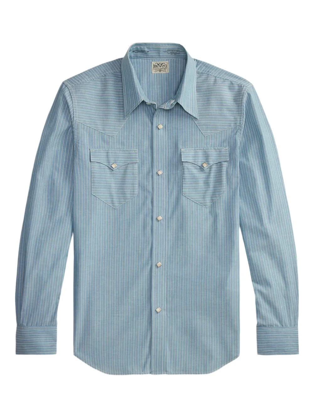 Ralph Lauren RRL Camicia a righe con tasca - Blu