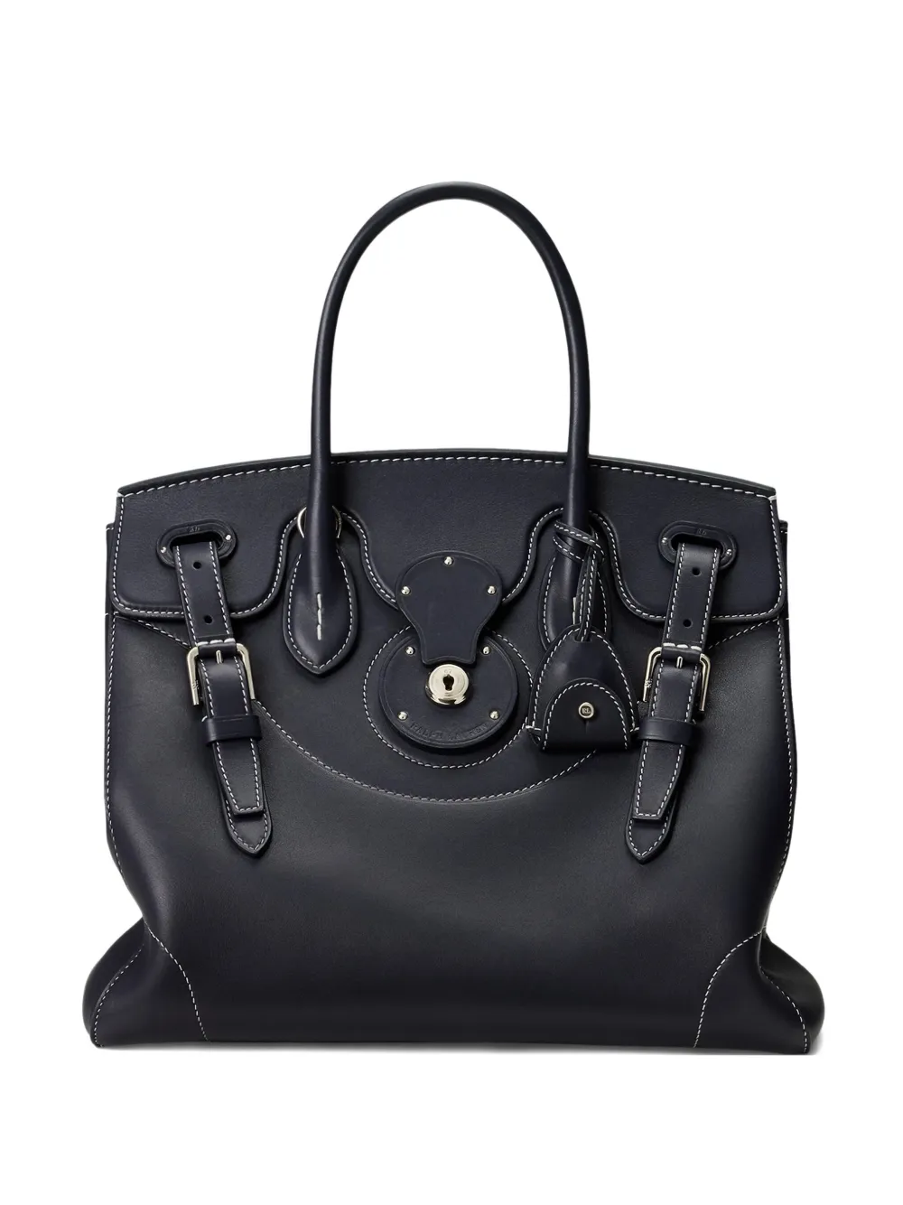 Ralph Lauren Collection Soft Ricky 33 buckle leather tote bag - Black
