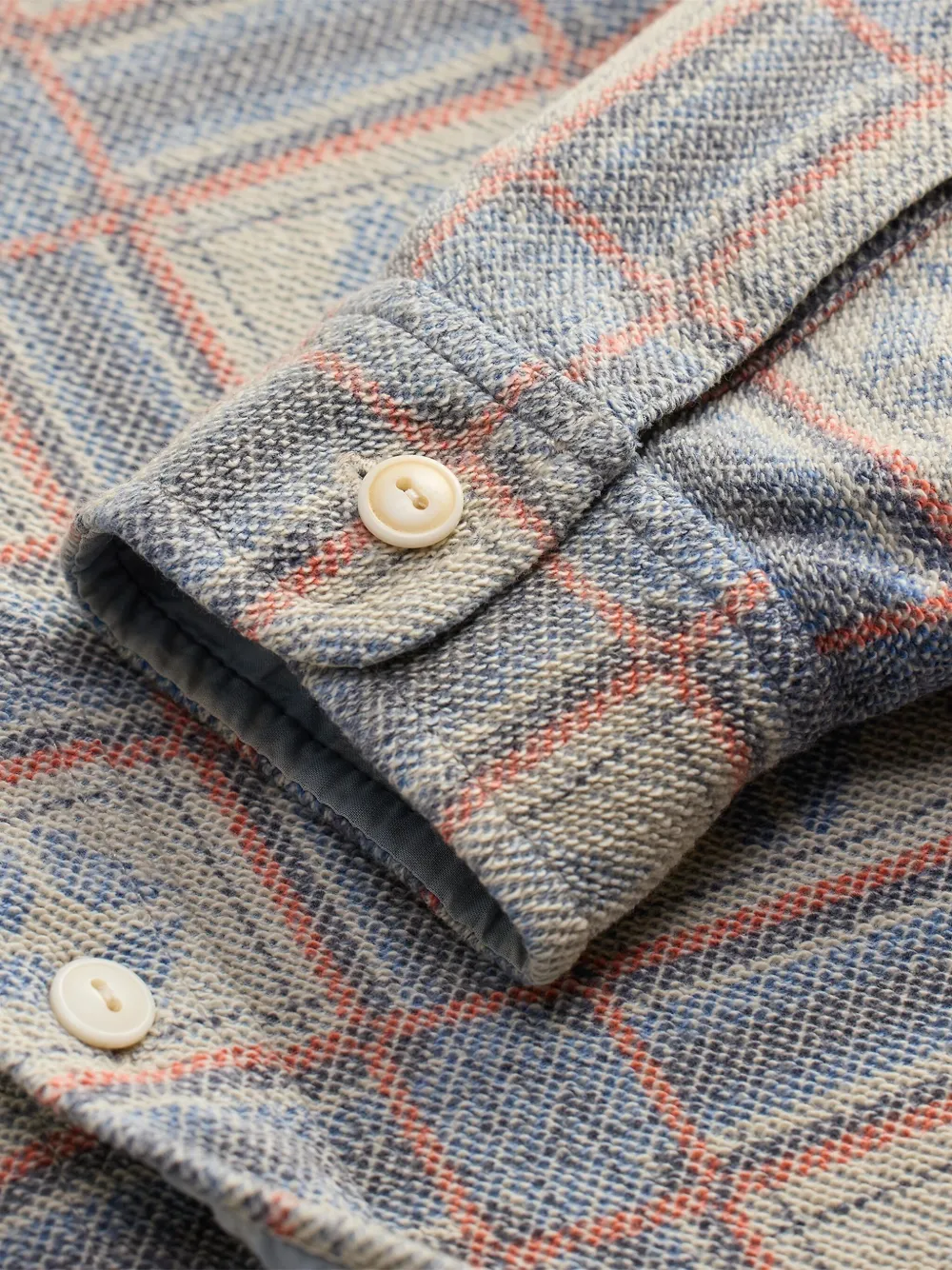  Ralph Lauren Rrl Plaid-pattern Pocket Shirt - Neutrals 