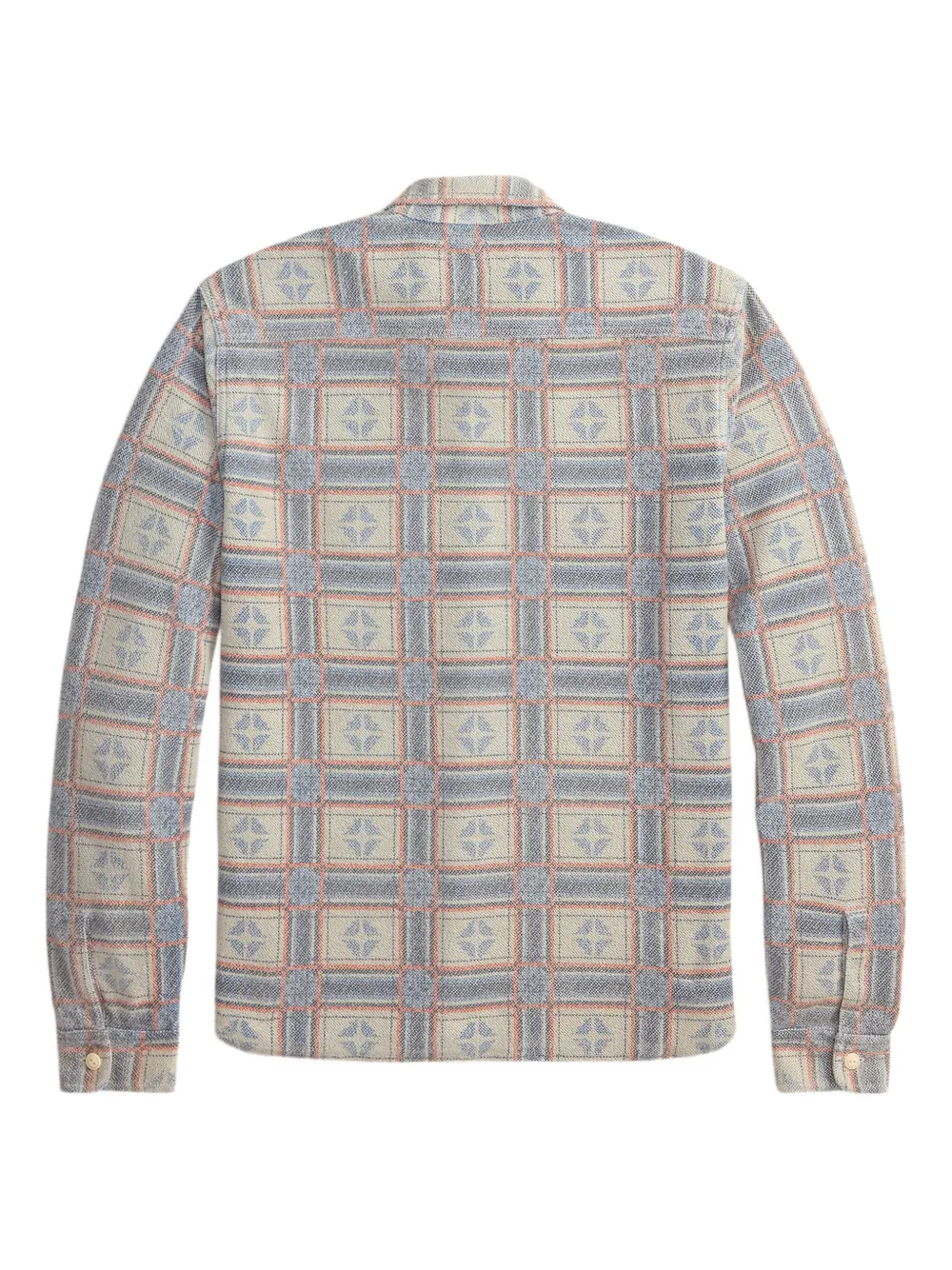  Ralph Lauren Rrl Plaid-pattern Pocket Shirt - Neutrals 