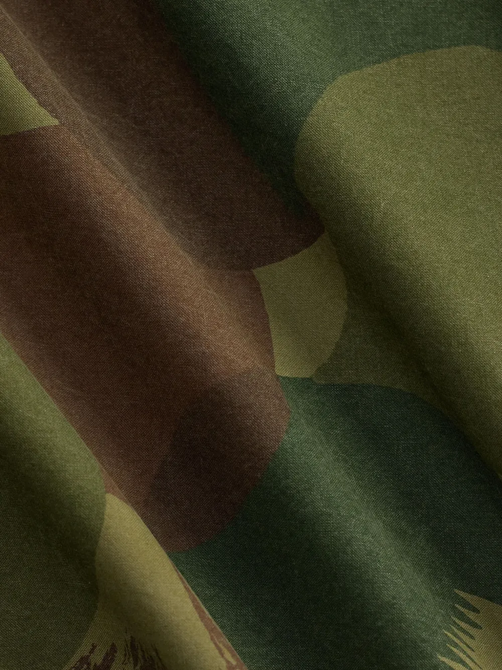 Ralph Lauren RRL Overhemd met camouflageprint en knopen Groen