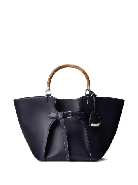 Ralph Lauren Collection tote con asa de madera
