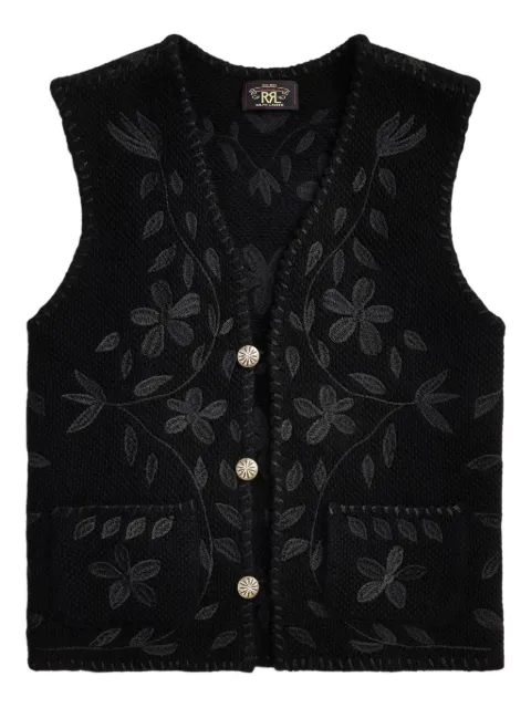 Ralph Lauren RRL blomstret vest med knapper