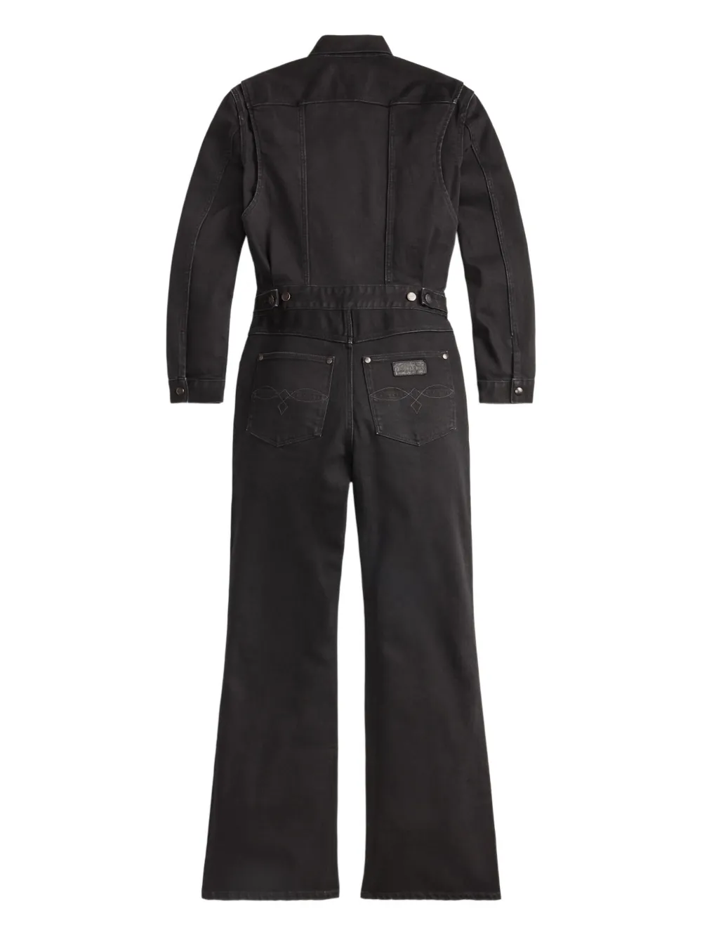 Ralph Lauren RRL Denim jumpsuit met rits - Zwart