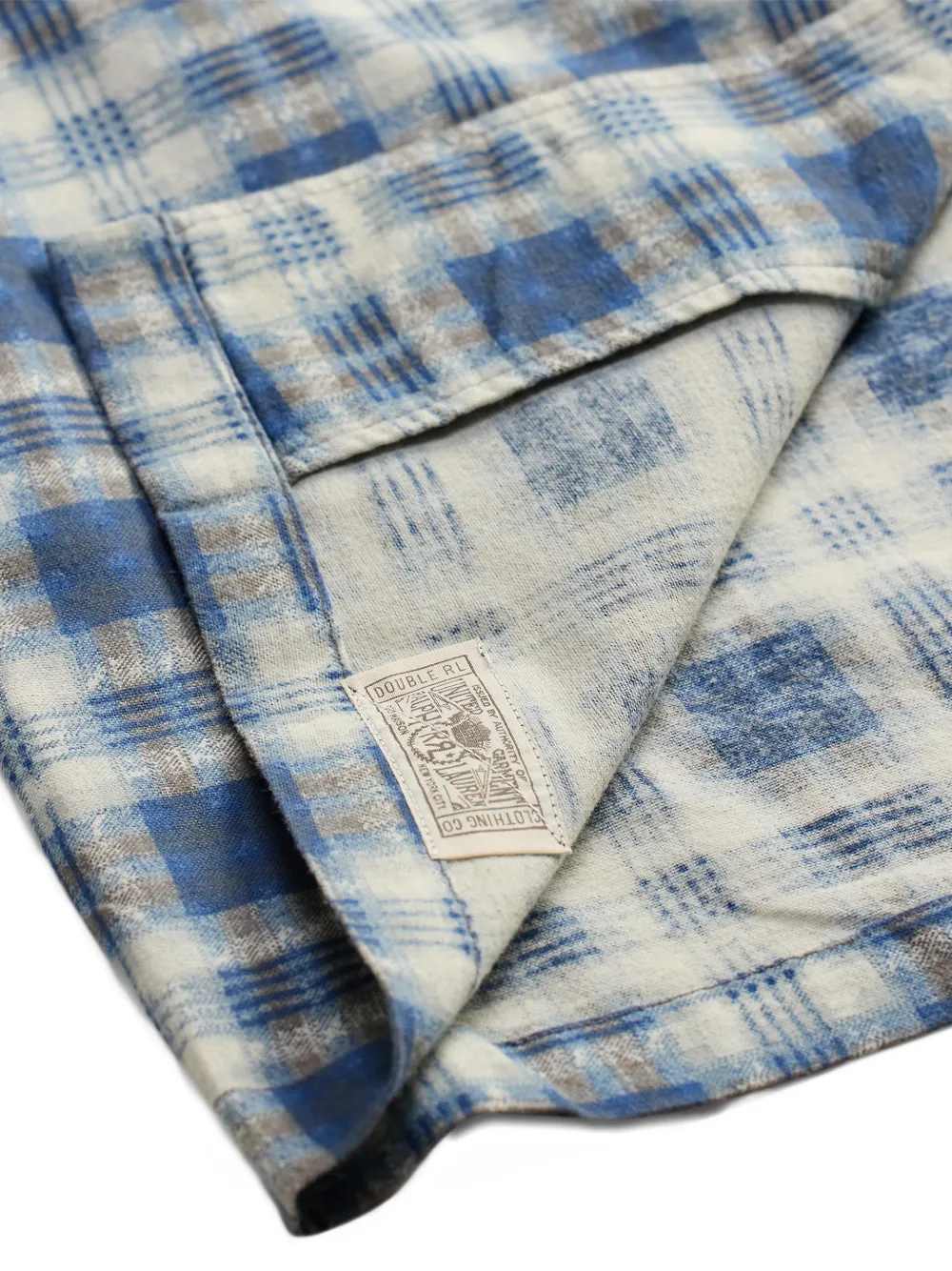 Ralph Lauren RRL Geruit T-shirt Blauw