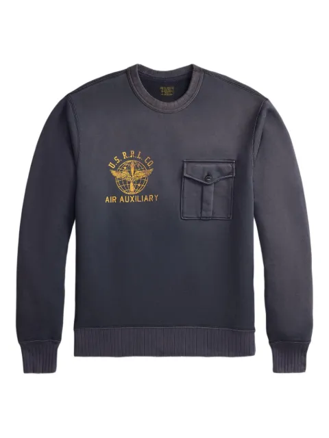 Ralph Lauren RRL chest-pocket graphic-print sweatshirt