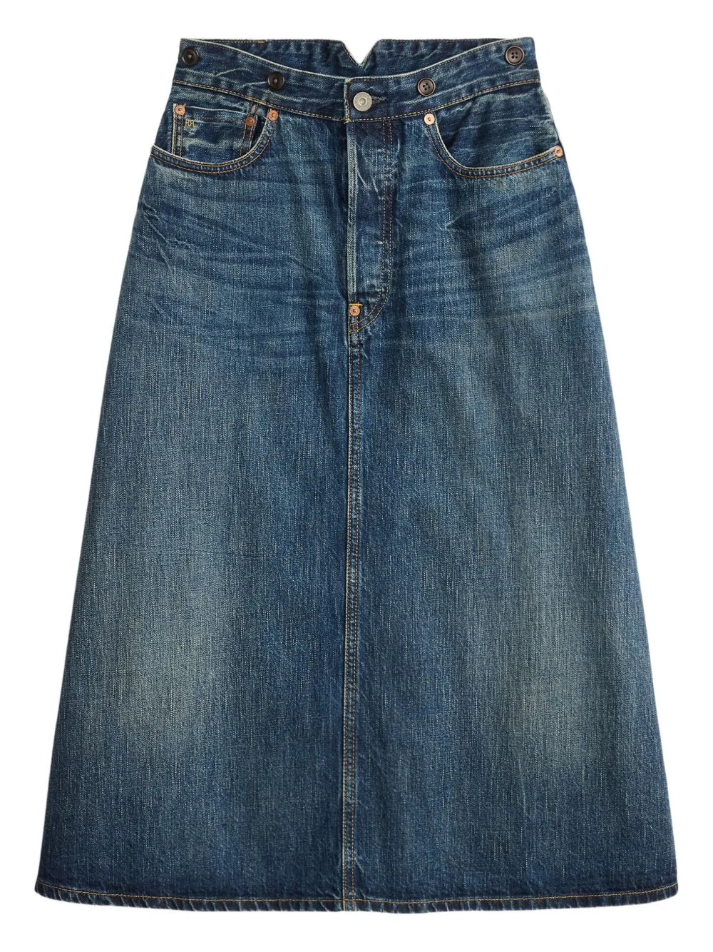 Ralph Lauren RRL Jeansrock in A-Linie - Blau