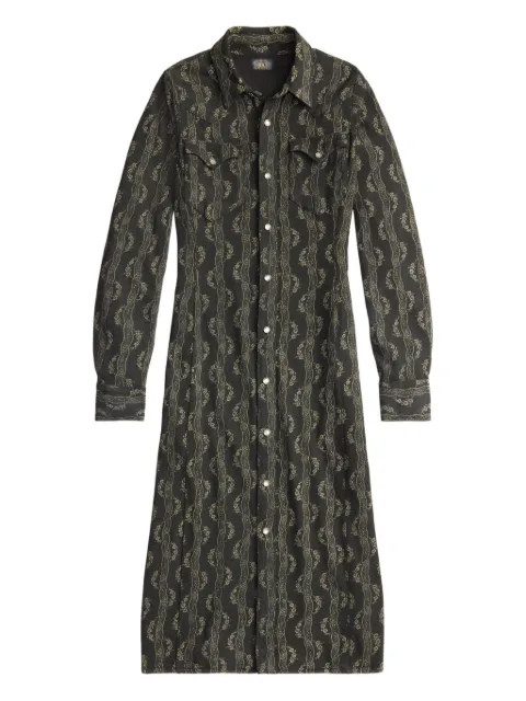 Ralph Lauren RRL Chemise floral com abotoamento