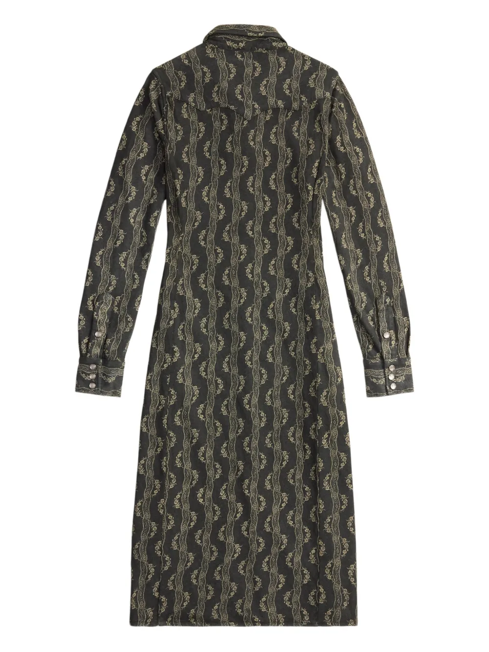 Ralph Lauren RRL Blousejurk met knopen en bloemen - Groen