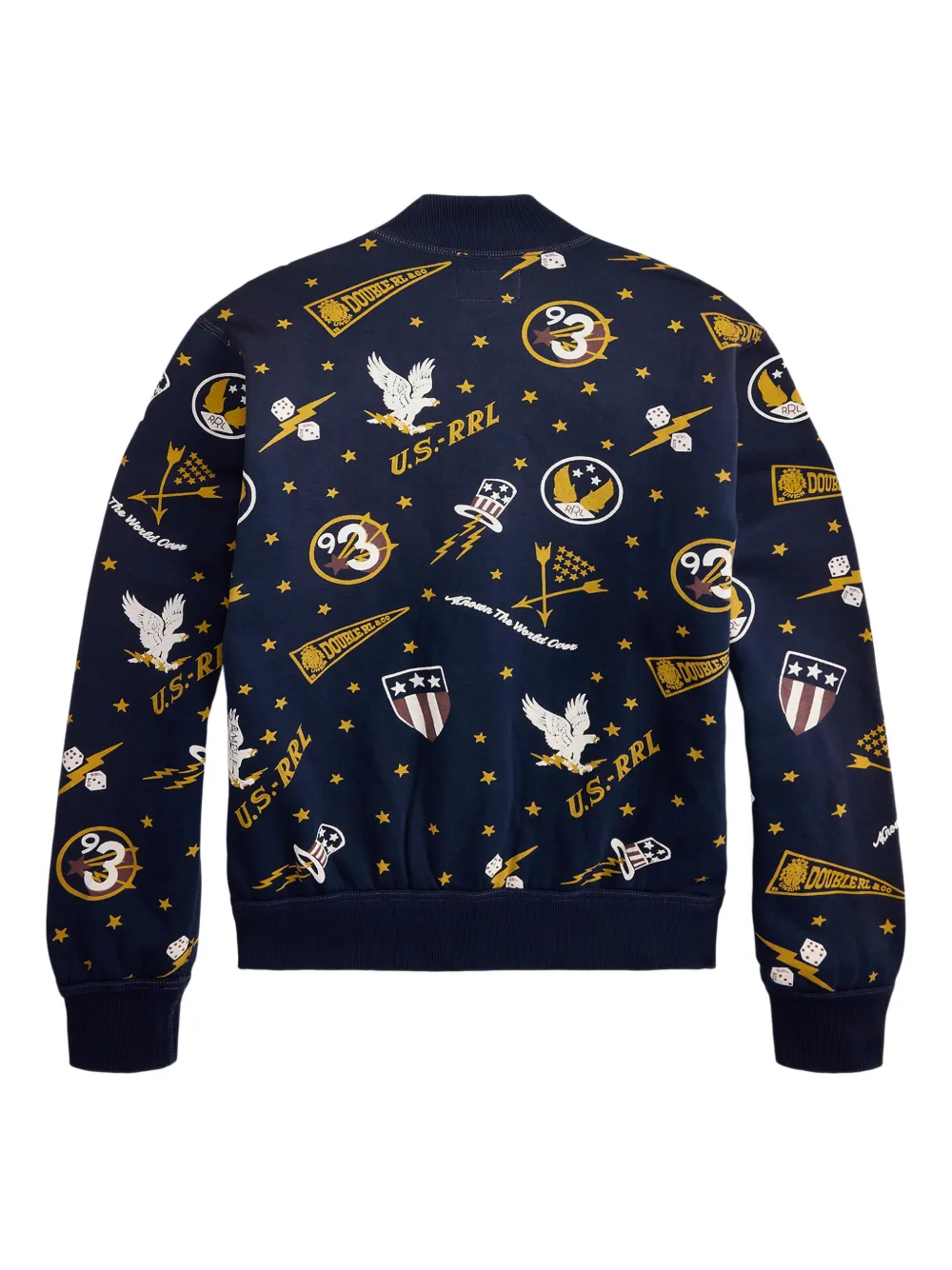 Ralph Lauren RRL Sweater met patroon en lange mouwen Blauw