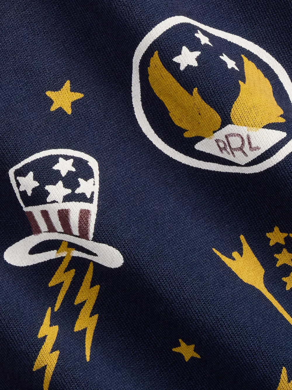 Ralph Lauren RRL Sweater met patroon en lange mouwen Blauw