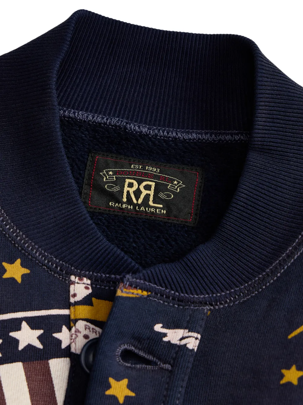 Ralph Lauren RRL Sweater met patroon en lange mouwen Blauw