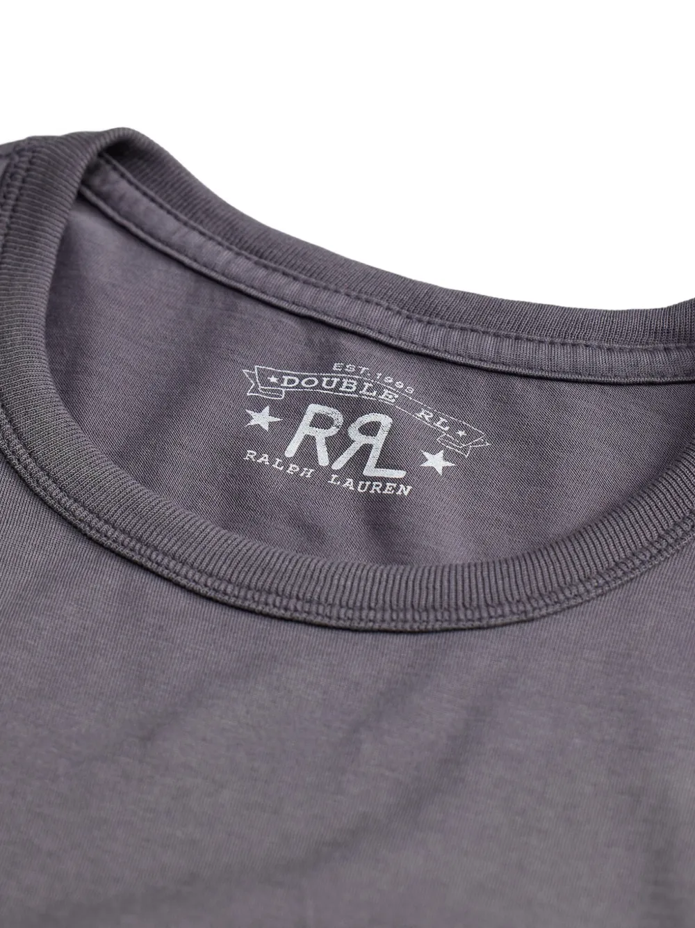 Ralph Lauren RRL T-shirt met borstzak en borduurwerk Grijs