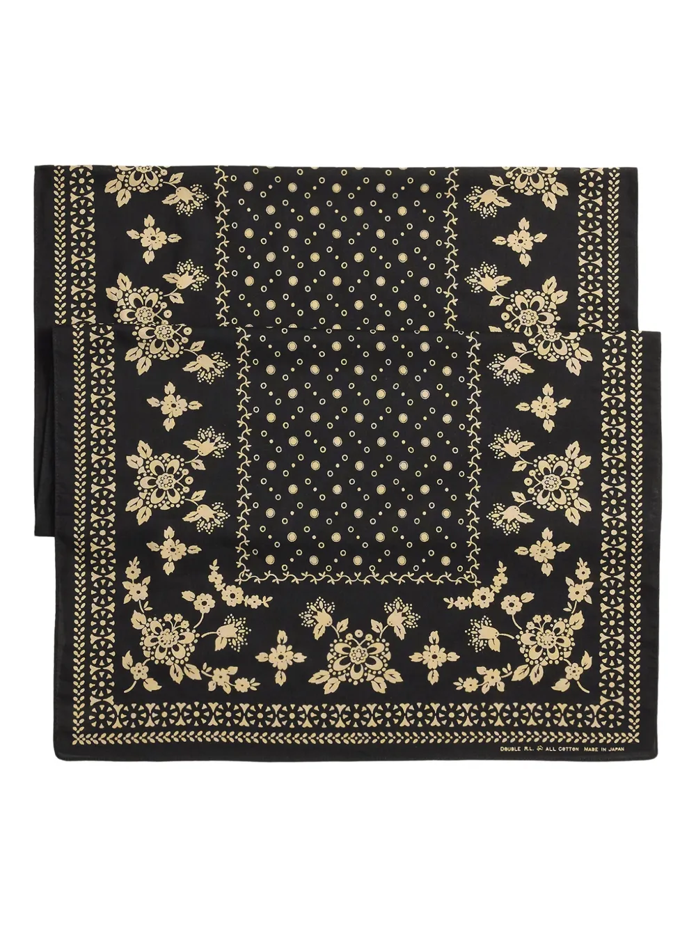 Ralph Lauren RRL Ayden bandana sjaal met bloemenprint - Zwart