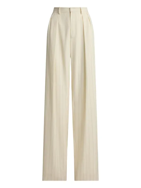 Ralph Lauren Collection pleated striped tailored trousers