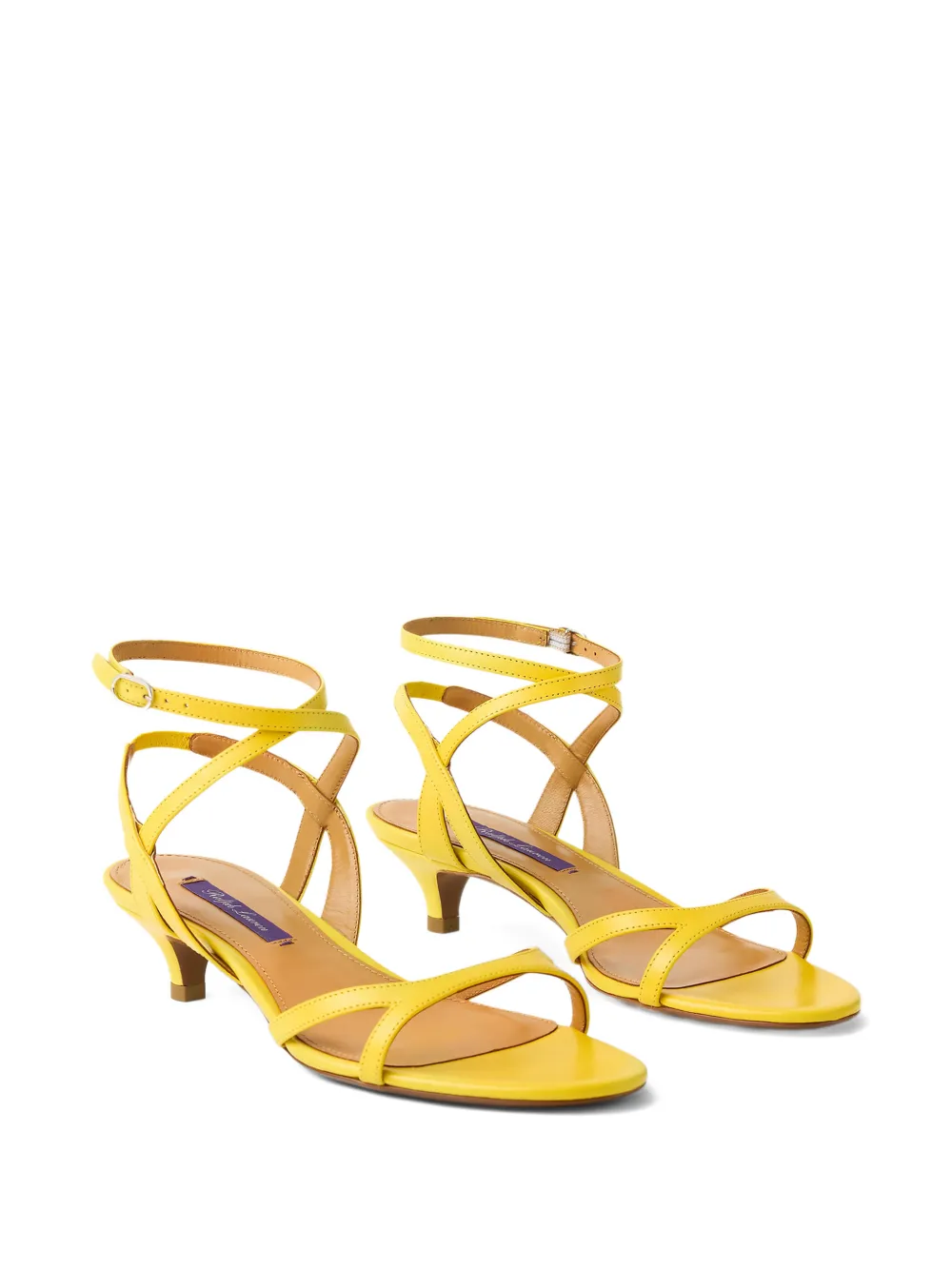Ralph Lauren Collection Clarke ankle-strap sandals Geel