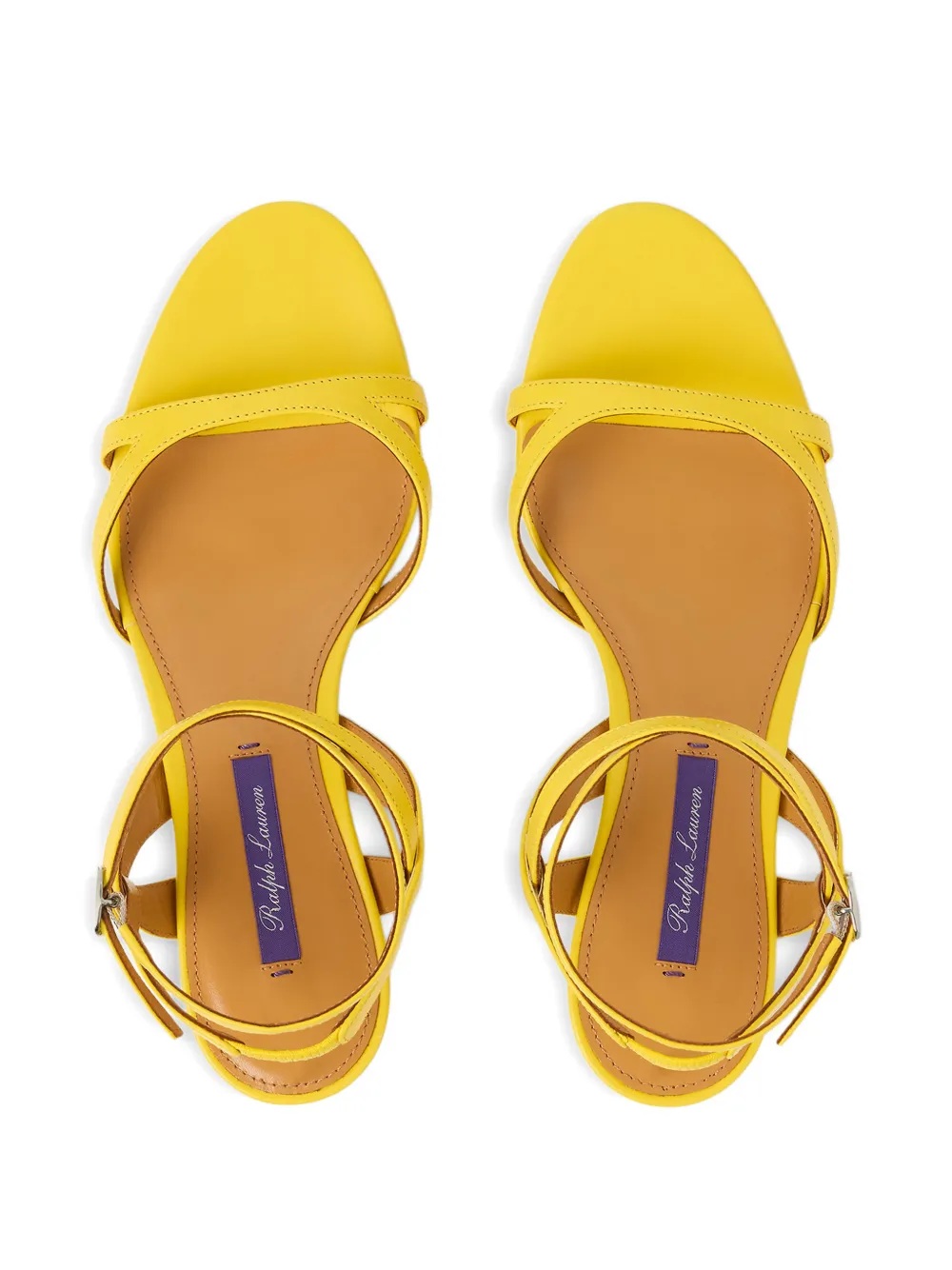 Ralph Lauren Collection Clarke ankle-strap sandals Geel
