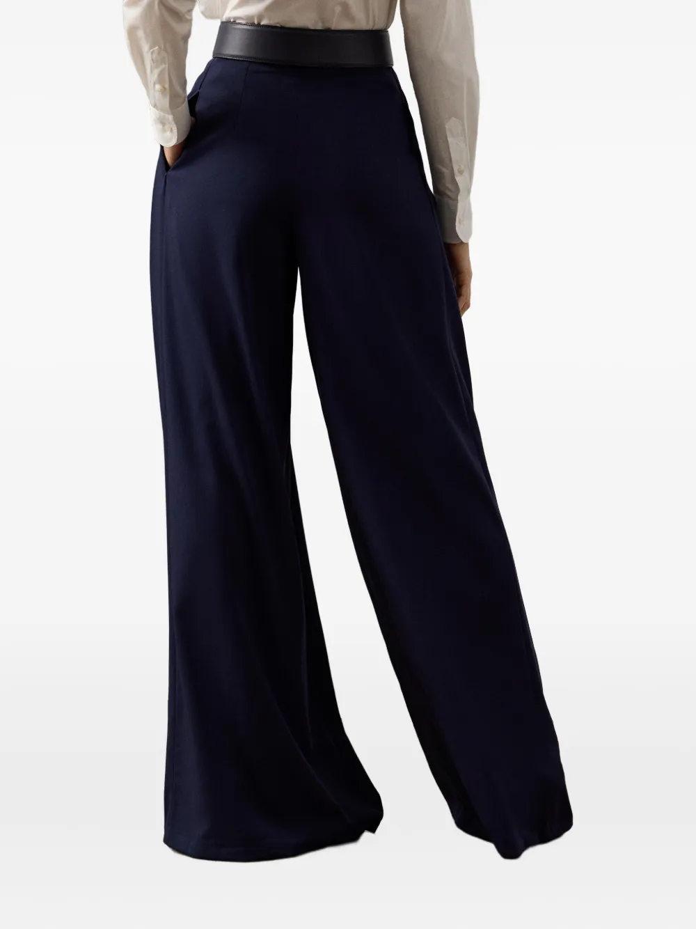 Ralph Lauren Collection Palazzo plooibroek Blauw